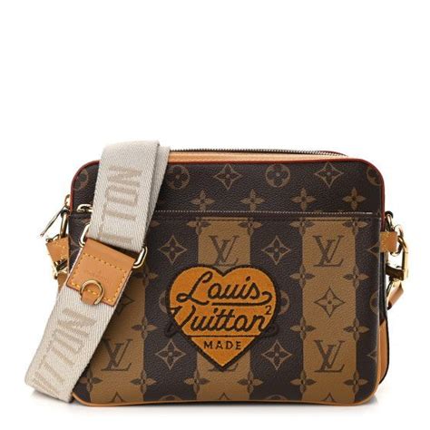 lv nigo messenger bag|LOUIS VUITTON X NIGO Reverse Monogram Stripes .